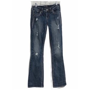 Silver AIKO Bootcut Jeans.